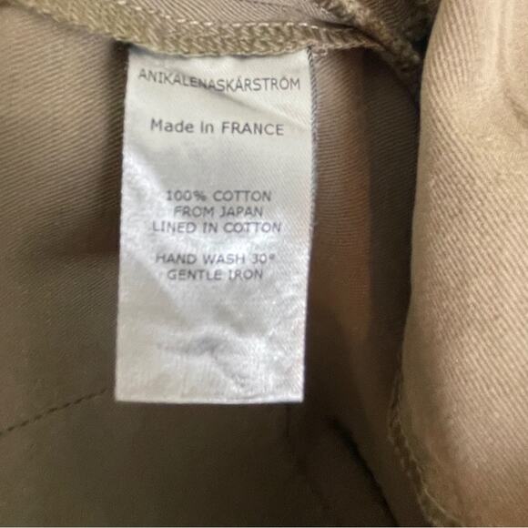 Anika Lena Skarstrom Extra Wide Leg A-Line Twill Culotte Pants Cotton Sz 38 - Picture 8 of 9